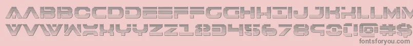 7thservicechrome Font – Gray Fonts on Pink Background