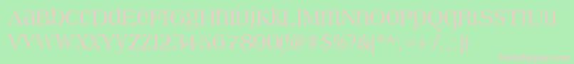 Steepiqua Font – Pink Fonts on Green Background