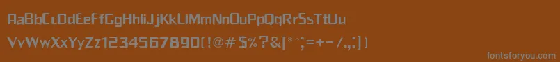 Шрифт Franschi – серые шрифты на коричневом фоне