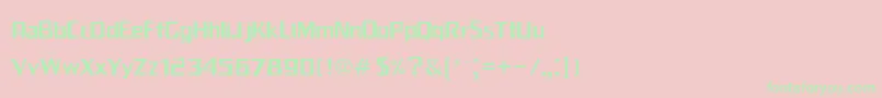 Franschi-fontti – vihreät fontit vaaleanpunaisella taustalla