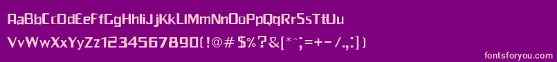 Franschi Font – Pink Fonts on Purple Background