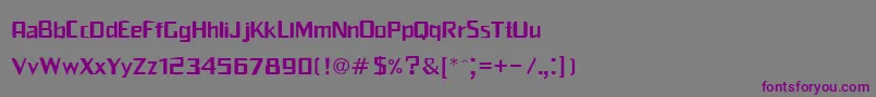 Franschi Font – Purple Fonts on Gray Background