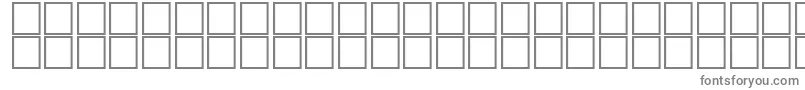 AlMateenOutline-fontti – harmaat kirjasimet valkoisella taustalla