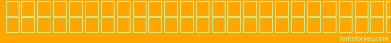 AlMateenOutline Font – Green Fonts on Orange Background