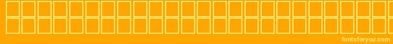 AlMateenOutline Font – Yellow Fonts on Orange Background