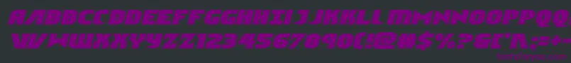 Ninjagardensemital-Schriftart – Violette Schriften auf schwarzem Hintergrund