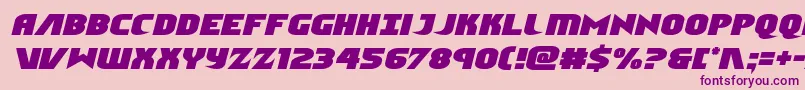 Ninjagardensemital Font – Purple Fonts on Pink Background