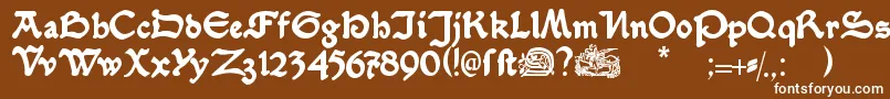 Serpentisblack Font – White Fonts on Brown Background