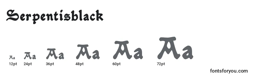 Serpentisblack Font Sizes
