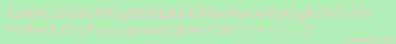 SpectrumMtOsfSemibold Font – Pink Fonts on Green Background