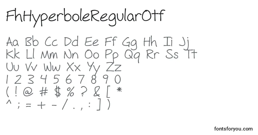 FhHyperboleRegularOtf Font – alphabet, numbers, special characters