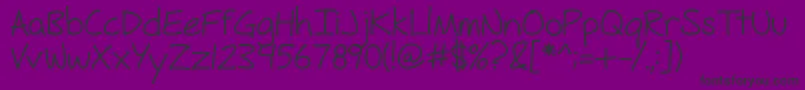 FhHyperboleRegularOtf Font – Black Fonts on Purple Background