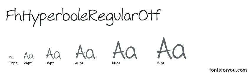 FhHyperboleRegularOtf Font Sizes