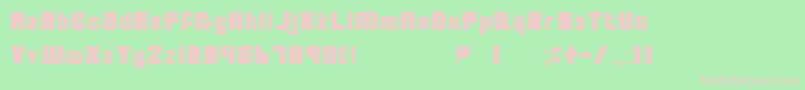 Bios Font – Pink Fonts on Green Background