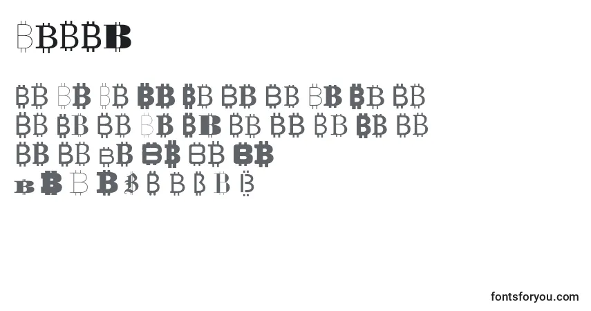 Schriftart Bitco – Alphabet, Zahlen, spezielle Symbole