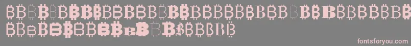 Bitco Font – Pink Fonts on Gray Background