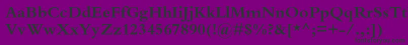 KuriakosBlackSsiBold Font – Black Fonts on Purple Background