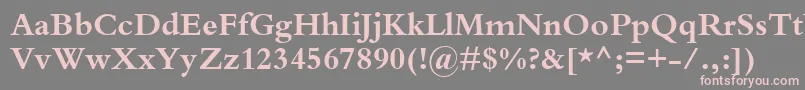 KuriakosBlackSsiBold Font – Pink Fonts on Gray Background