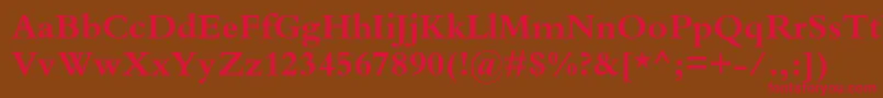 KuriakosBlackSsiBold Font – Red Fonts on Brown Background