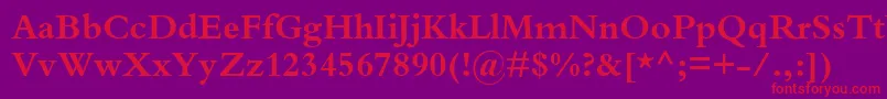 KuriakosBlackSsiBold Font – Red Fonts on Purple Background