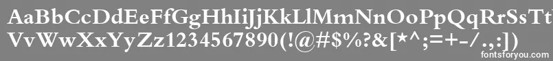 KuriakosBlackSsiBold Font – White Fonts on Gray Background