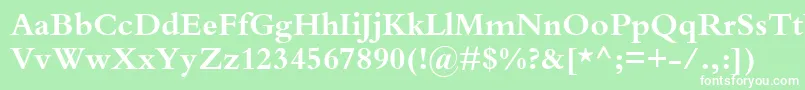 KuriakosBlackSsiBold Font – White Fonts on Green Background