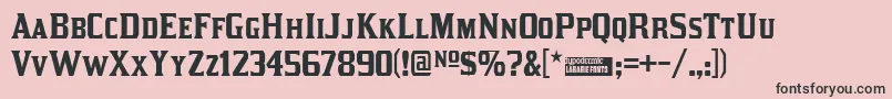 Kirsty Font – Black Fonts on Pink Background
