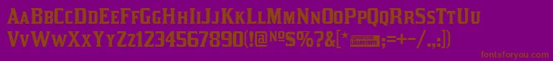 Kirsty Font – Brown Fonts on Purple Background