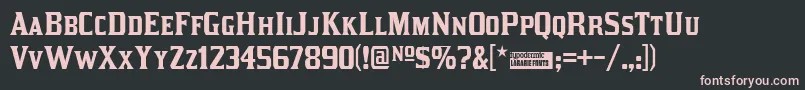 Kirsty Font – Pink Fonts on Black Background