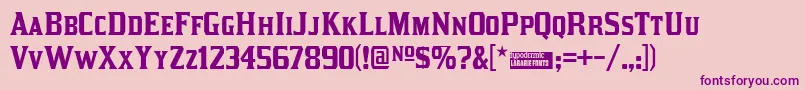 Kirsty Font – Purple Fonts on Pink Background