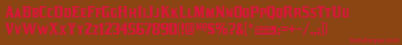 Kirsty Font – Red Fonts on Brown Background