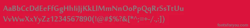SakkalMajallaРџРѕР»СѓР¶РёСЂРЅС‹Р№ Font – Gray Fonts on Red Background