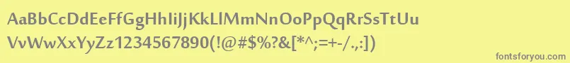 SakkalMajallaРџРѕР»СѓР¶РёСЂРЅС‹Р№ Font – Gray Fonts on Yellow Background