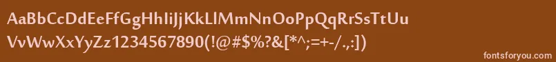 SakkalMajallaРџРѕР»СѓР¶РёСЂРЅС‹Р№ Font – Pink Fonts on Brown Background