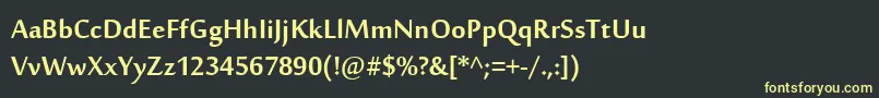 SakkalMajallaРџРѕР»СѓР¶РёСЂРЅС‹Р№ Font – Yellow Fonts on Black Background