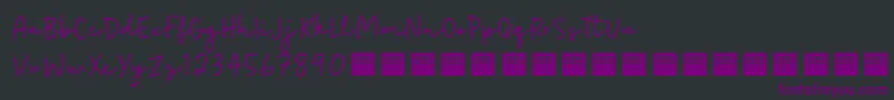 fuente EasyGoingDemo – Fuentes Moradas Sobre Fondo Negro