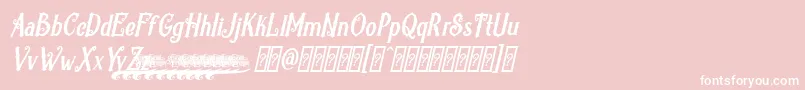 RevorioumPersonalUse Font – White Fonts on Pink Background