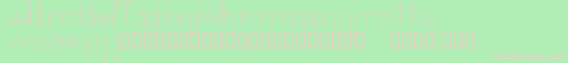 Newyork Font – Pink Fonts on Green Background