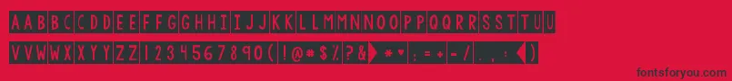 Kgdefyinggravity Font – Black Fonts on Red Background
