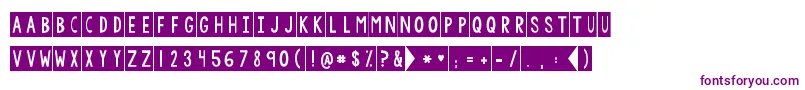 Kgdefyinggravity Font – Purple Fonts on White Background