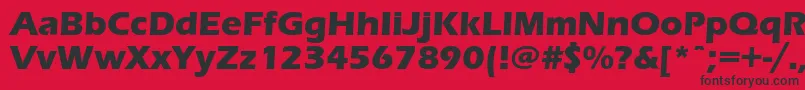 Erasboldc Font – Black Fonts on Red Background