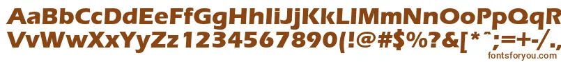 Erasboldc-fontti – ruskeat fontit valkoisella taustalla