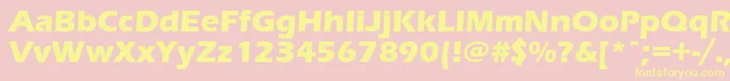 Erasboldc Font – Yellow Fonts on Pink Background