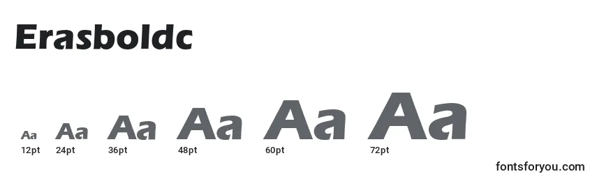 Erasboldc Font Sizes
