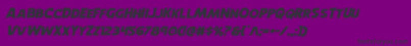 Horroweenexpandital Font – Black Fonts on Purple Background