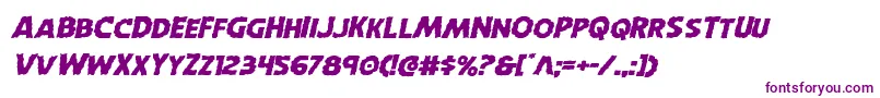 Horroweenexpandital Font – Purple Fonts on White Background