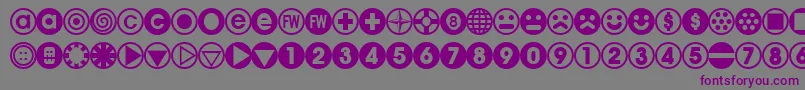 Fts7 Font – Purple Fonts on Gray Background