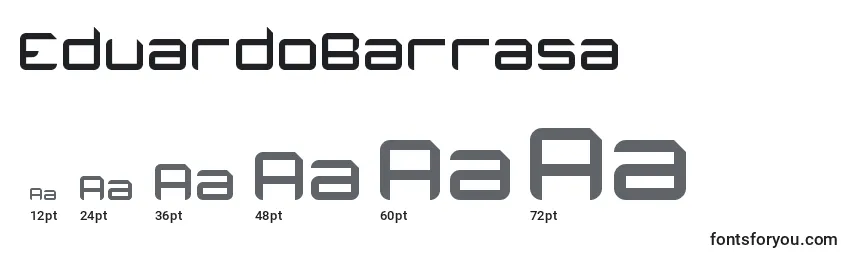 Размеры шрифта EduardoBarrasa
