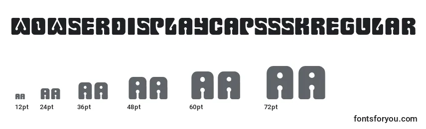 WowserdisplaycapssskRegular Font Sizes