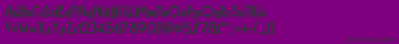 フォントTango – 紫の背景に黒い文字